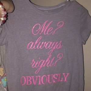 Cute pink and gray shirt for kids